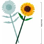 Schéma dun tournesol LEGO de 25 cm de haut