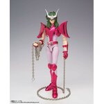 Shun dAndromède en armure de bronze rose, chaînes enroulées au sol