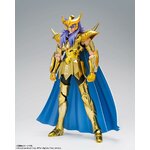 Milo du Scorpion en armure dor et cape bleue, vu de face