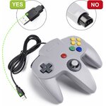 Visuel : la manette miadore se branche en USB, pas sur la prise de la Nintendo 64