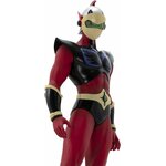 Gros plan du casque et du buste de la figurine dActarus