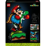 Dos de la boîte du set LEGO Super Mario World 71438, avec les fonctions illustrées