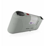 Evercade EXP-R vue de trois quarts arrière, cartouche Taito Arcade 1 insérée, gâchettes visibles