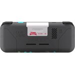 Dos de lEvercade EXP-R anthracite avec la cartouche Tomb Raider Collection 1 en place