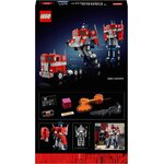 Dos de la boîte du LEGO Icons Optimus Prime 10302