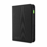 Classeur Vault X noir à 9 pochettes, fermé par sa fermeture éclair verte