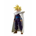 Gohan Super Saiyan en tenue violette et cape blanche, de face, sur fond blanc