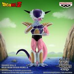 Visuel Banpresto : Freezer sur un décor de Namek, avec le nom de la figurine