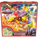 Face avant de la boîte Académie de Combat avec Carmadura et Pikachu