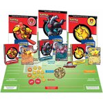 Contenu installé : plateau de jeu, trois decks et leurs guides, marqueurs de dégâts et grande pièce