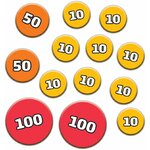 Marqueurs de dégâts de 10, 50 et 100