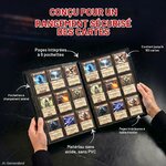 Classeur Ultra Pro ouvert : pages à 9 pochettes à chargement latéral, 180 cartes