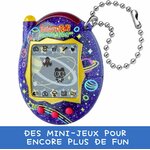 Tamagotchi Connection Neon Planet vu de face, bandeau sur les mini-jeux