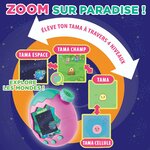 Schéma des quatre niveaux de zoom : espace, champ, Tama et cellule