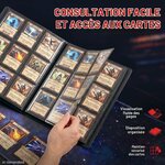 Pages du classeur Ultra Pro feuilletées pour consulter les cartes