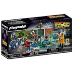 Boîte du coffret Playmobil 70634 vue de trois quarts : la poursuite en hoverboard de 2015, pastille 80 pièces