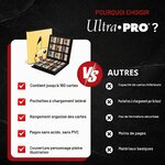 Visuel comparatif Ultra Pro sur le classeur Pikachu