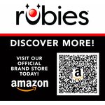 Visuel Rubies qui renvoie vers sa boutique Amazon, avec un QR code