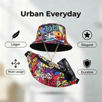 Visuel « Urban Everyday » : le bob, la chaîne, les lunettes et la banane entourés de pictogrammes