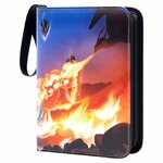 Classeur Mactoou à couverture illustrée dune créature qui crache du feu, avec sa dragonne