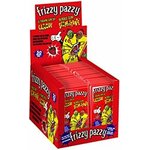 Boîte présentoir Frizzy Pazzy remplie de sachets, en petit format