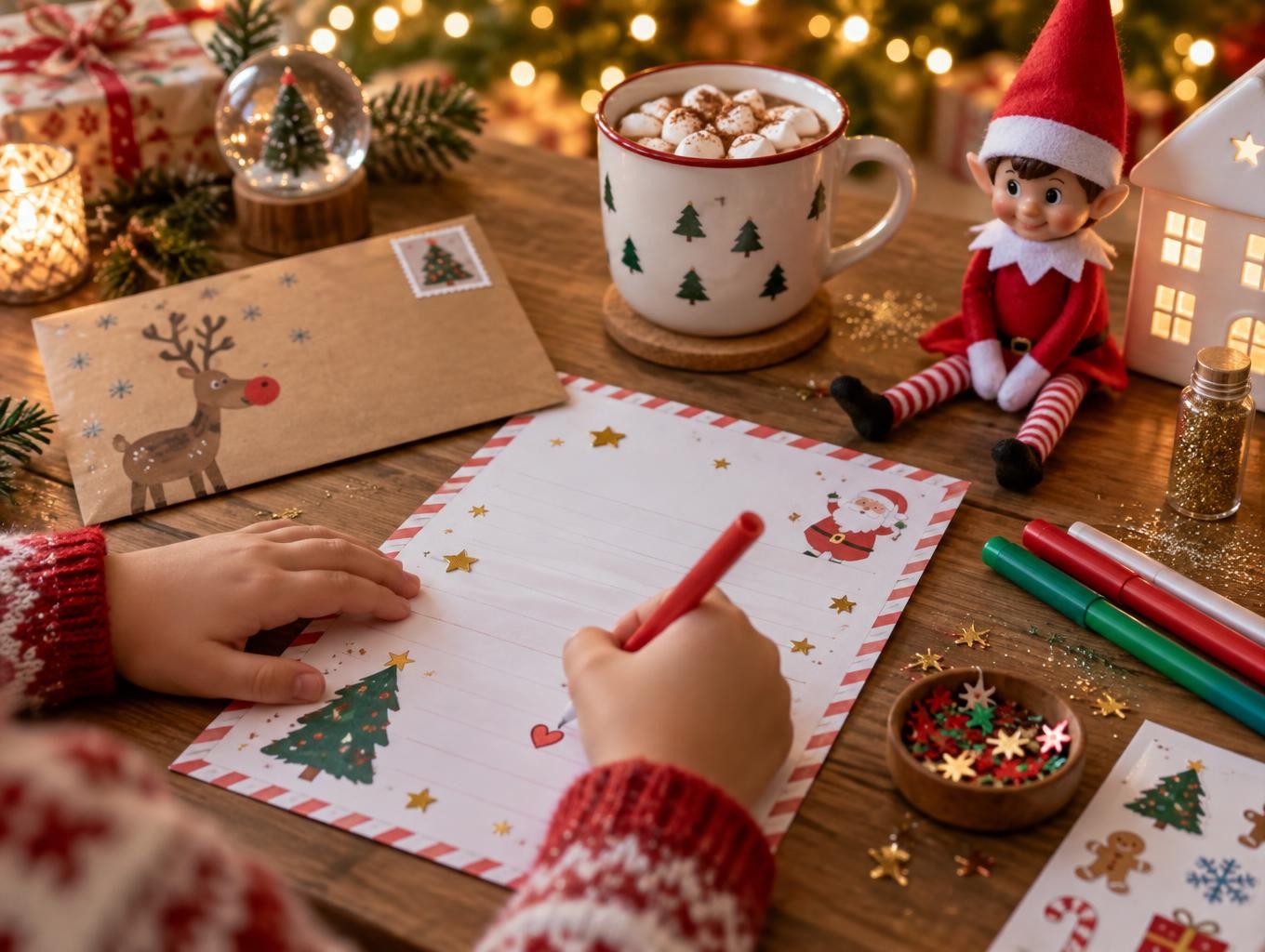 Comment écrire une lettre au Père Noël avec son enfant