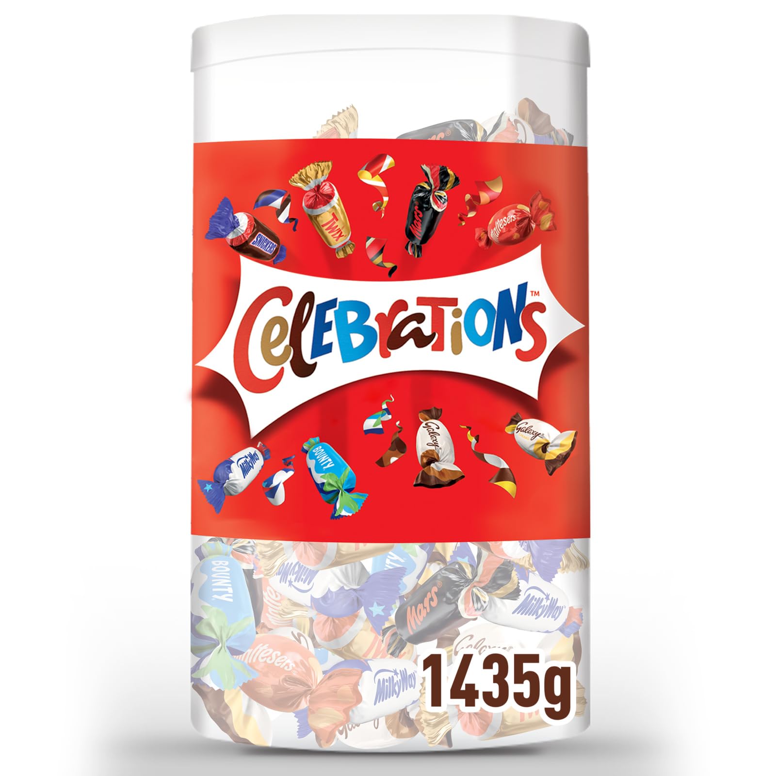 Coffret Celebrations de Noël de 1,435 kg, assortiment de mini chocolats au lait