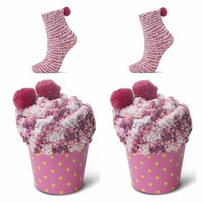 Coffret cadeau de chaussettes pelucheuses aux motifs de Noël