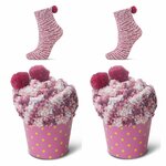 Coffret cadeau de chaussettes pelucheuses aux motifs de Noël