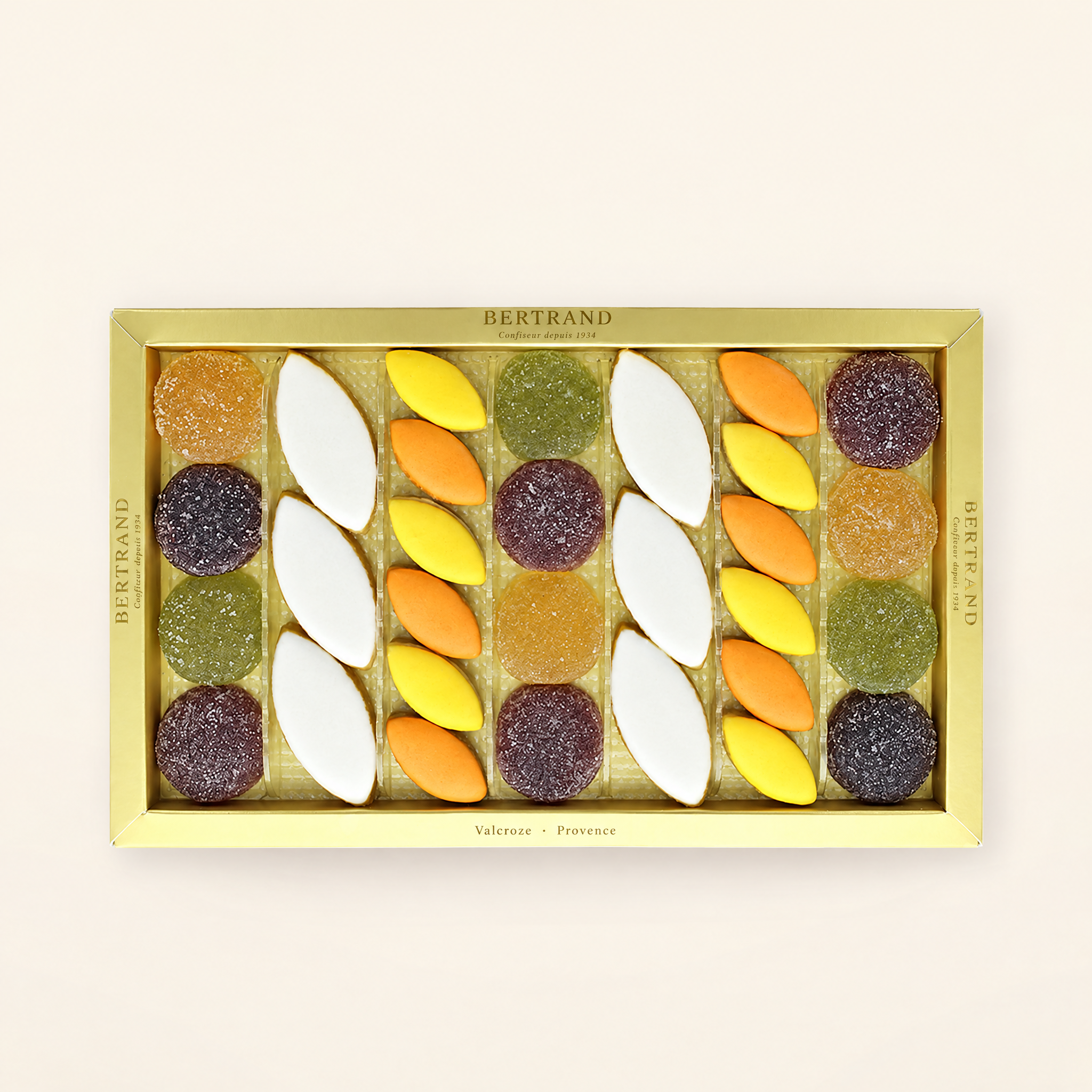 Coffret douceur provençale Bertrand, pâtes de fruits et calissons