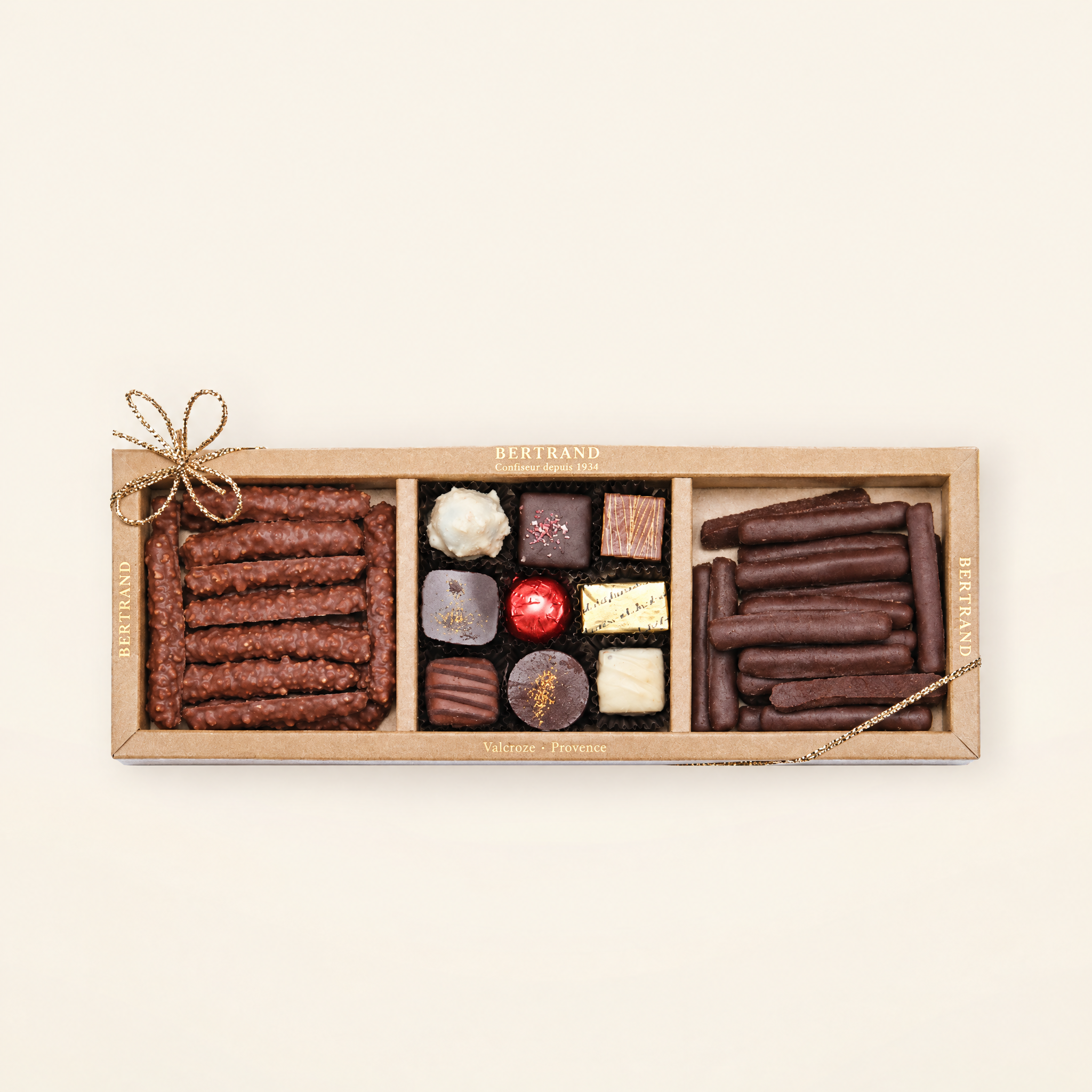 Coffret Trio de chocolats assortis Bertrand