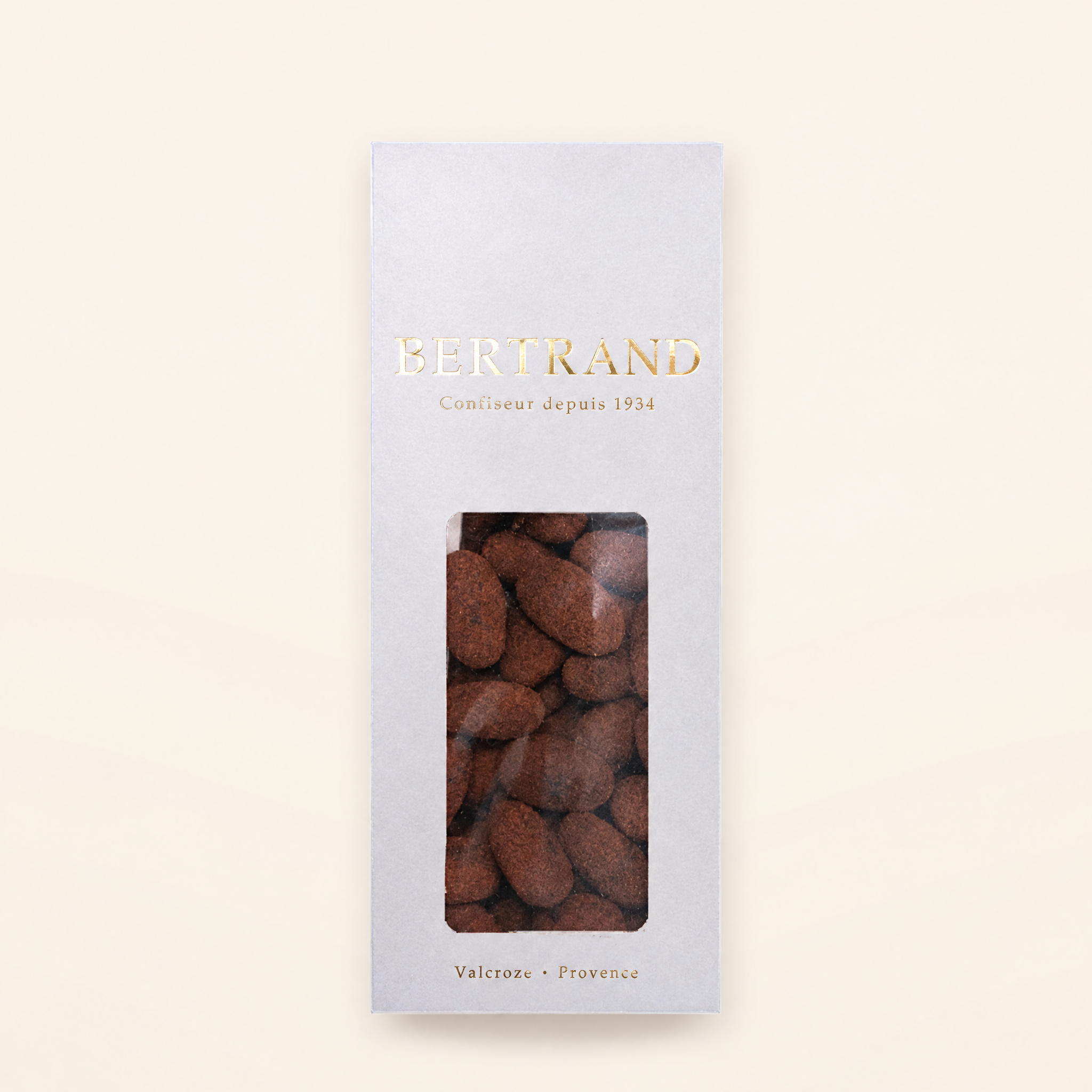 Étui prestige dAmandines, amandes chocolatées Bertrand
