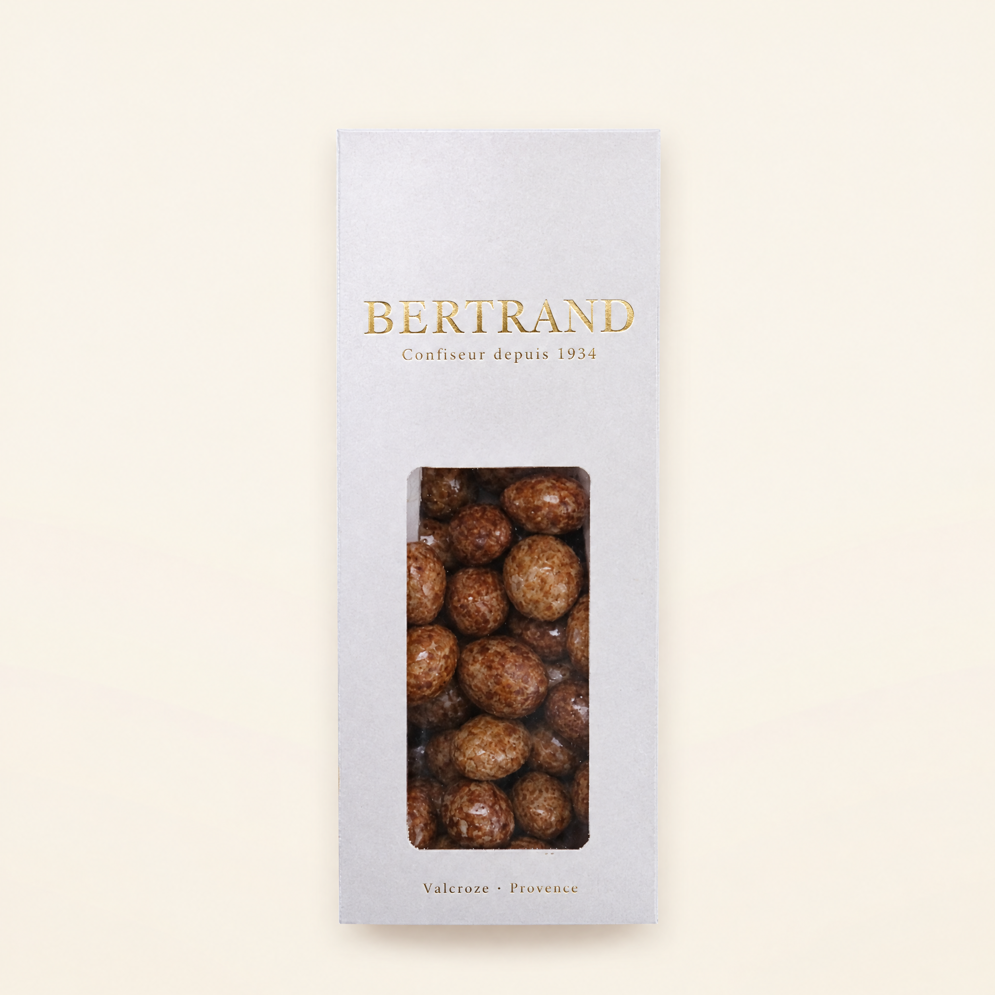 Étui prestige Bertrand damandes au chocolat au lait, caramel et fleur de sel