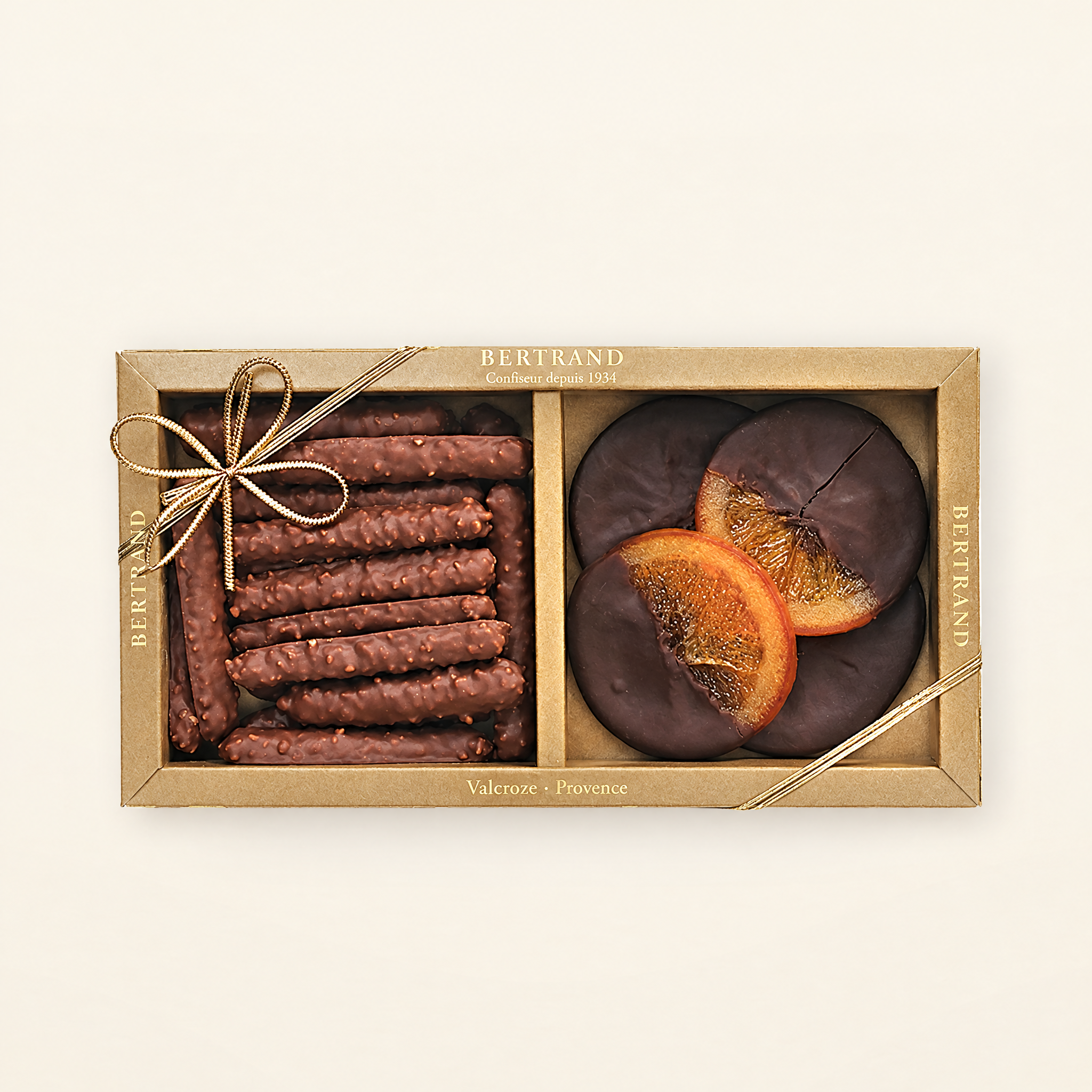 Coffret Duo Bertrand, orange confite et chocolat