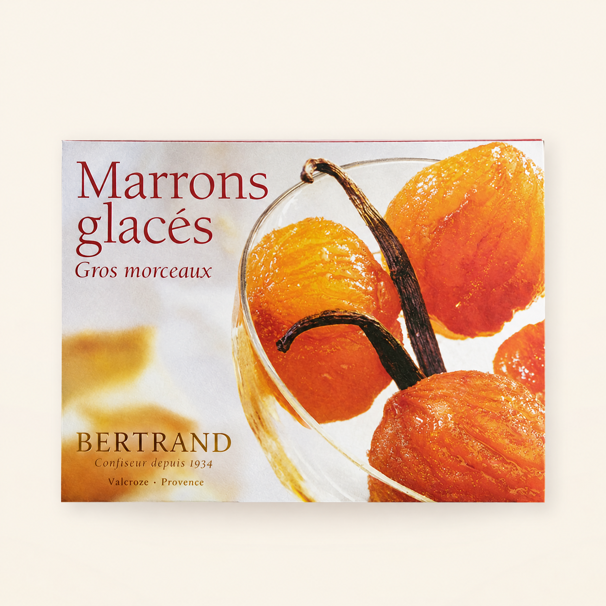 Boîte de brisures de marrons glacés Bertrand