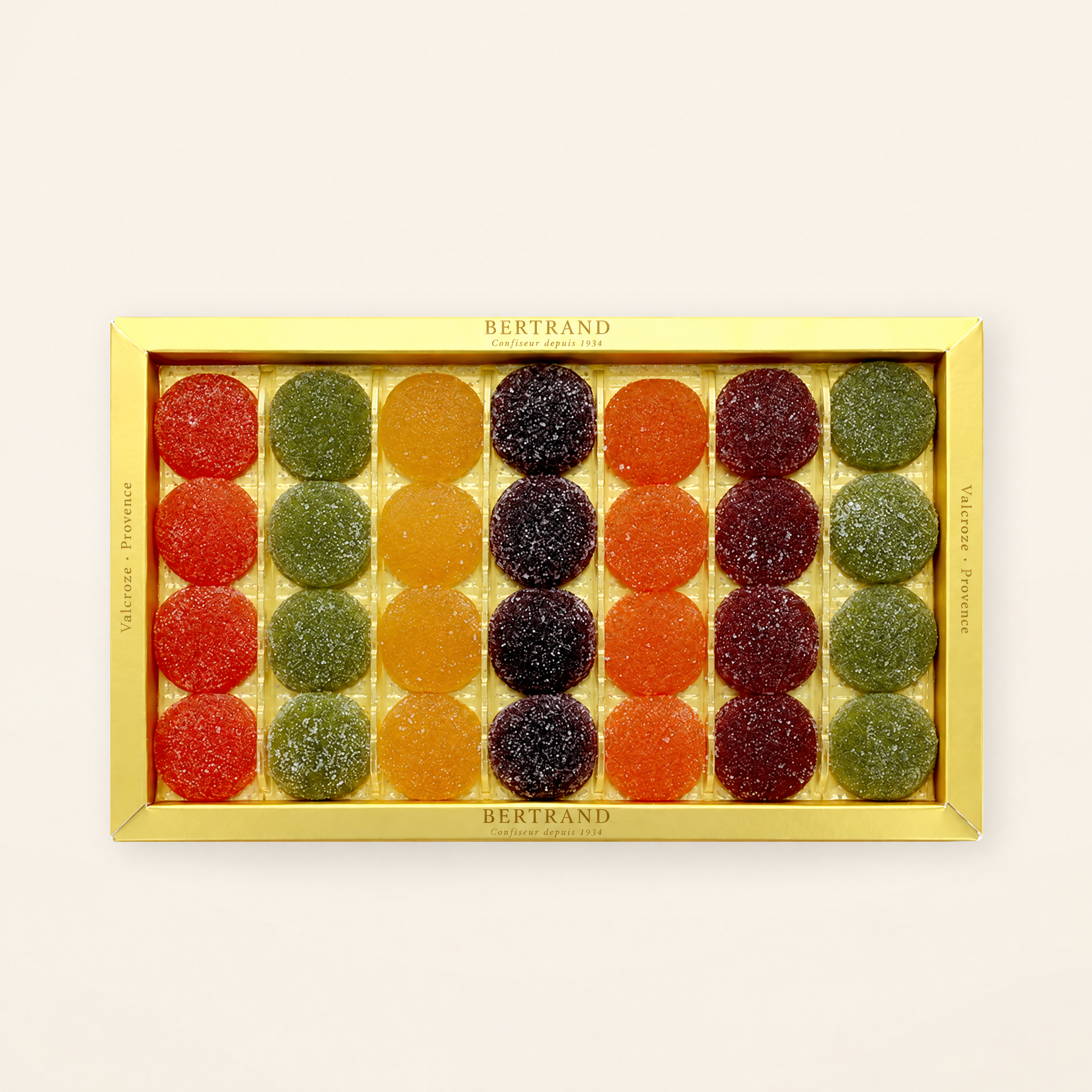 Boîte de pâtes de fruits Bertrand