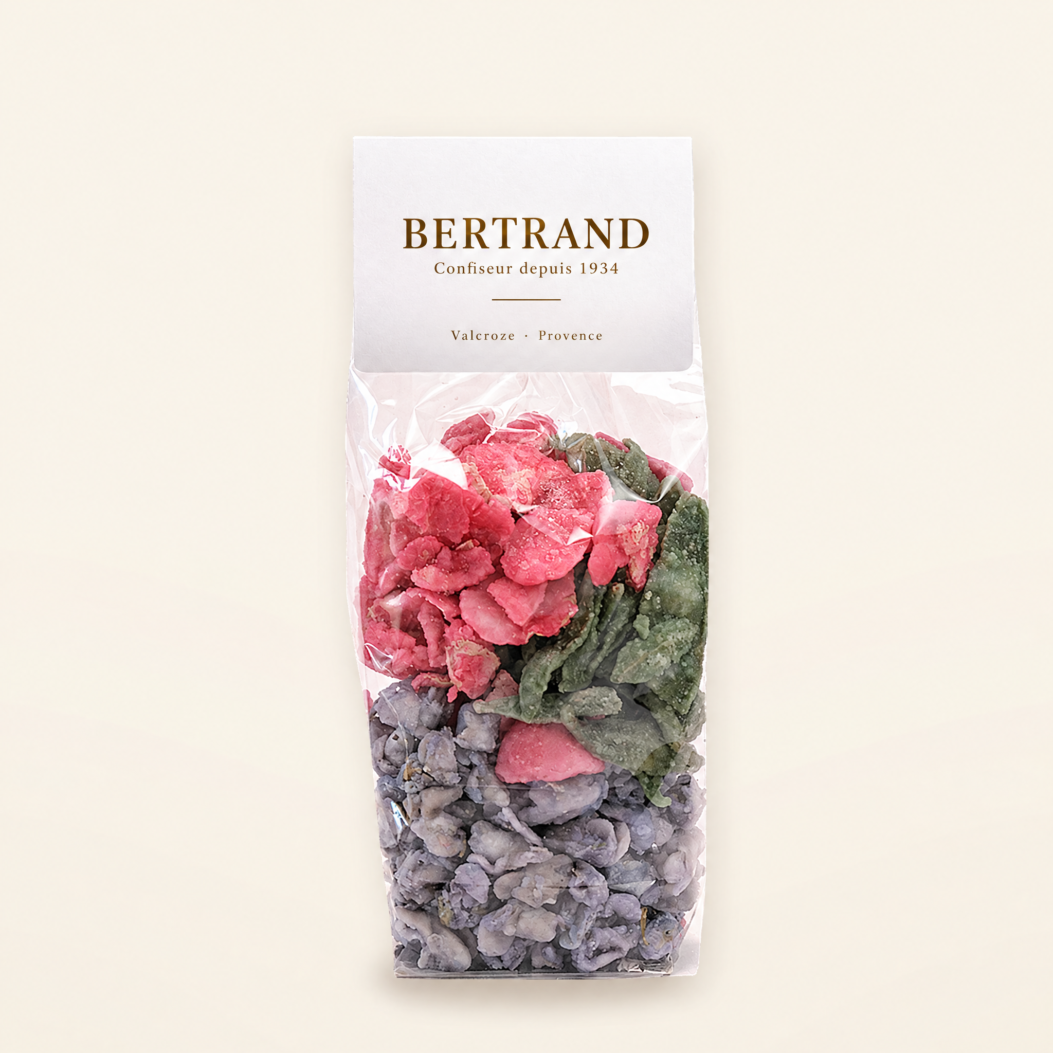 Sachet dassortiment de fleurs cristallisées Bertrand