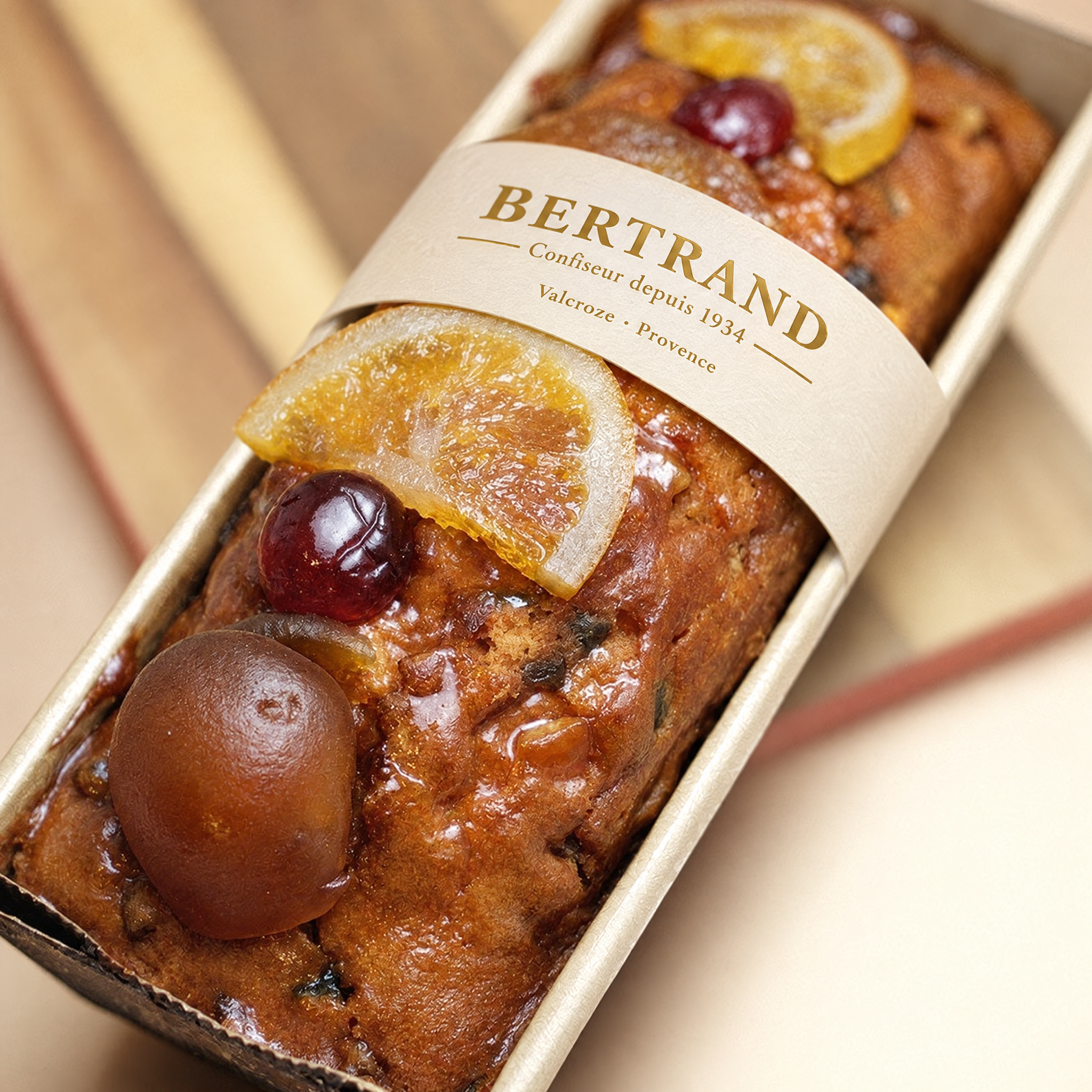 Cake artisanal aux fruits confits Bertrand
