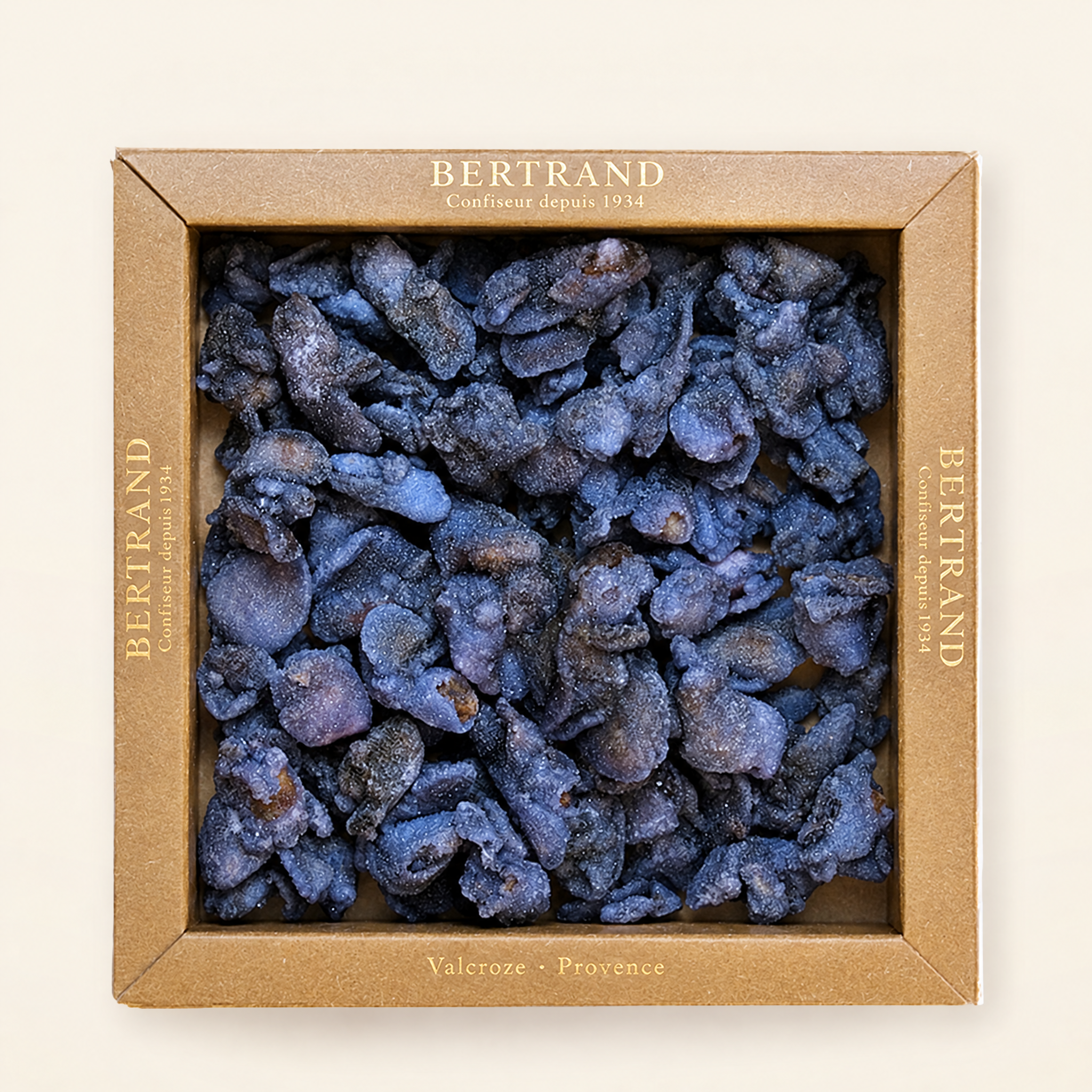 Coffret de fleurs de violette cristallisées Bertrand, 80 g
