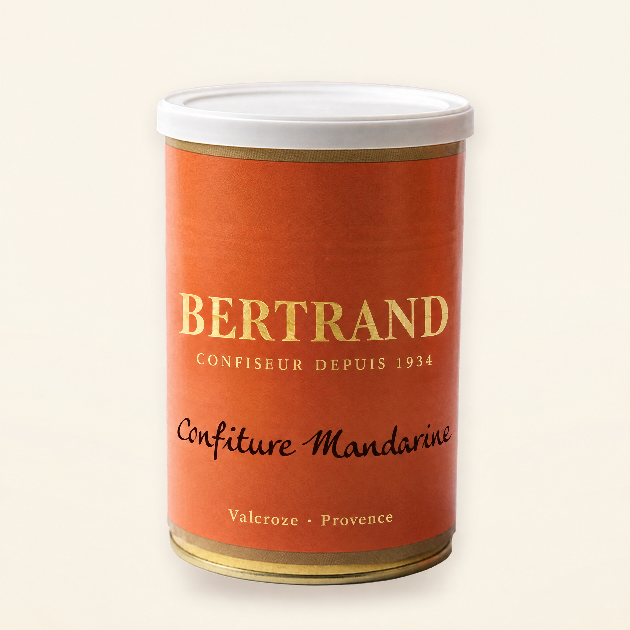 Boîte de confiture artisanale de mandarine Bertrand, 500 g