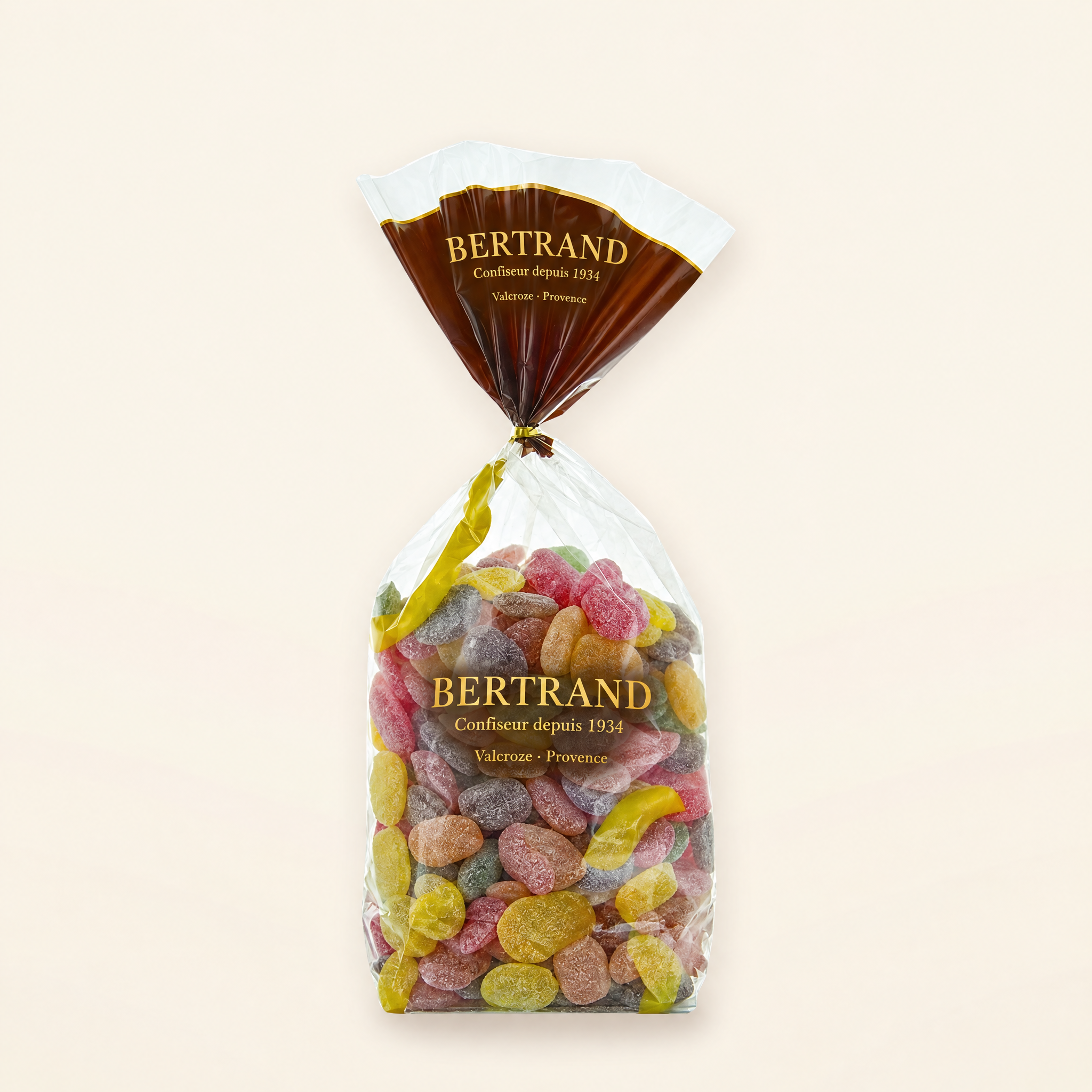 Sachet de bonbons acidulés fruits et fleurs Bertrand