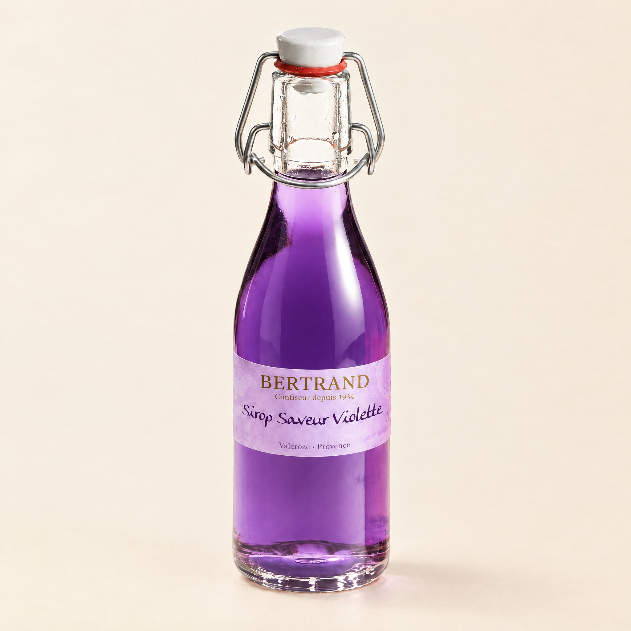 Bouteille de sirop saveur violette Bertrand