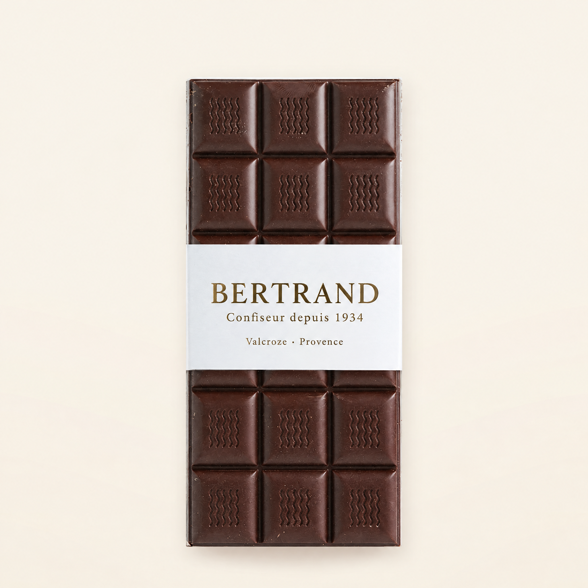 Tablette de chocolat noir Bertrand