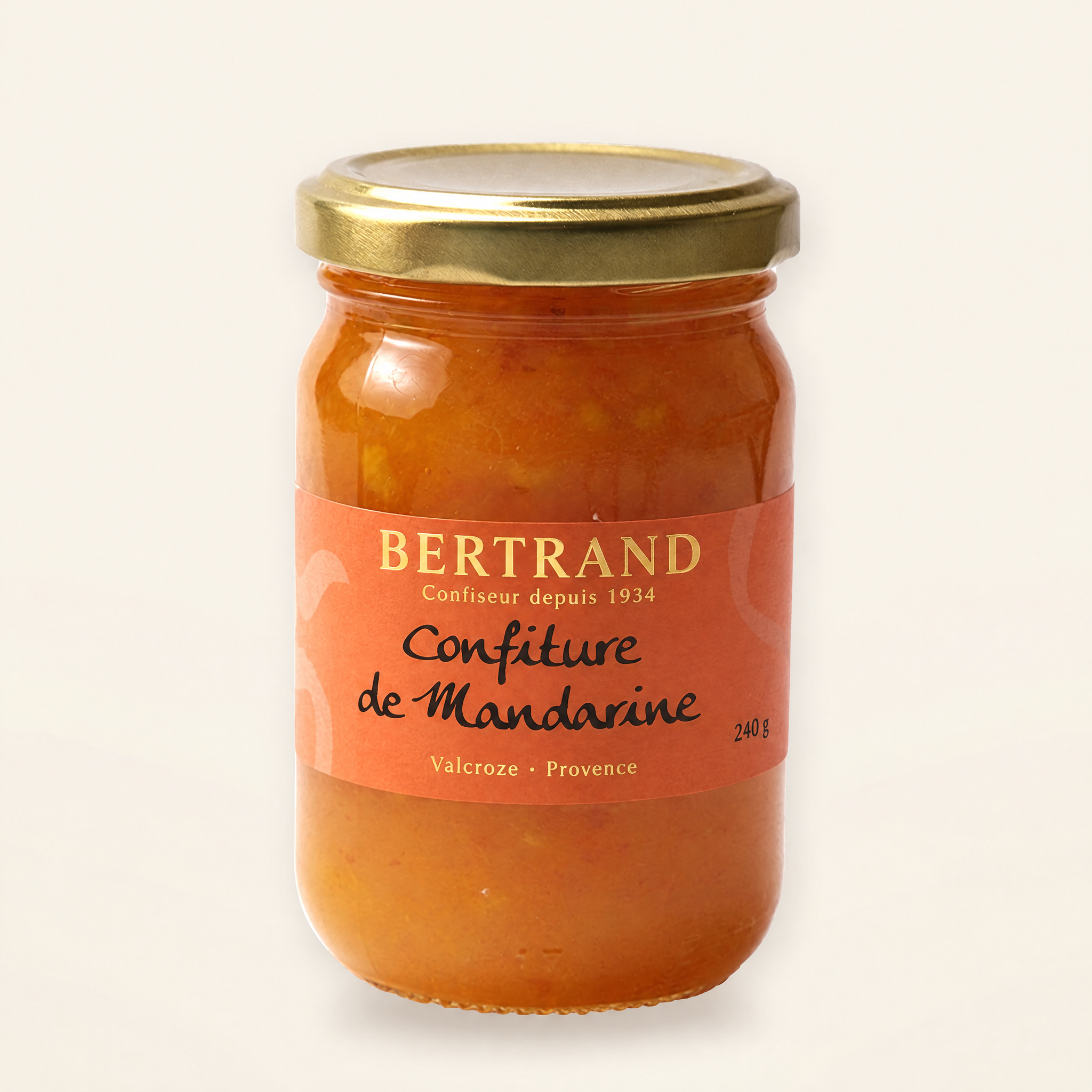 Pot de confiture de mandarine Bertrand
