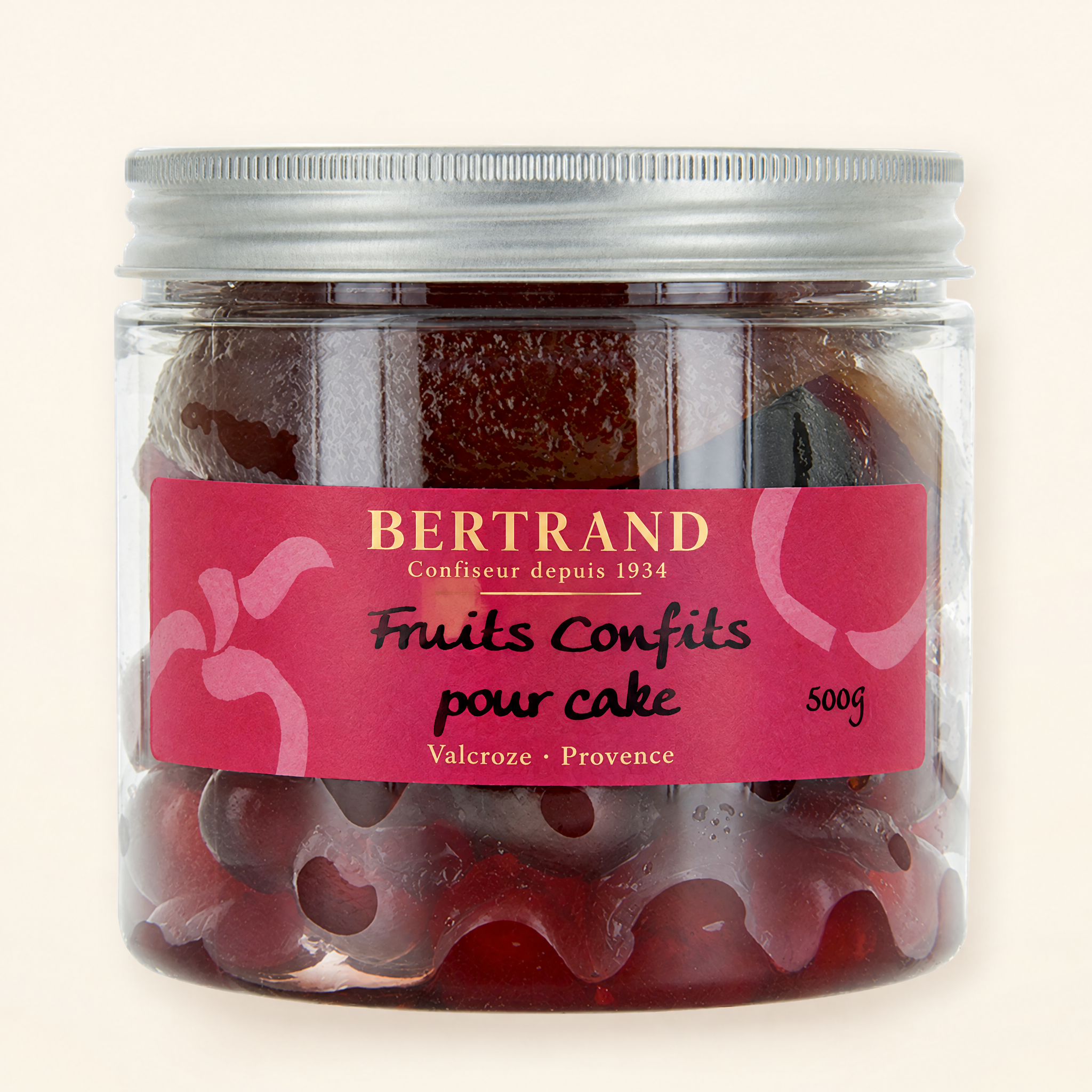 Pot de fruits confits pour cake Bertrand, format 1 kg