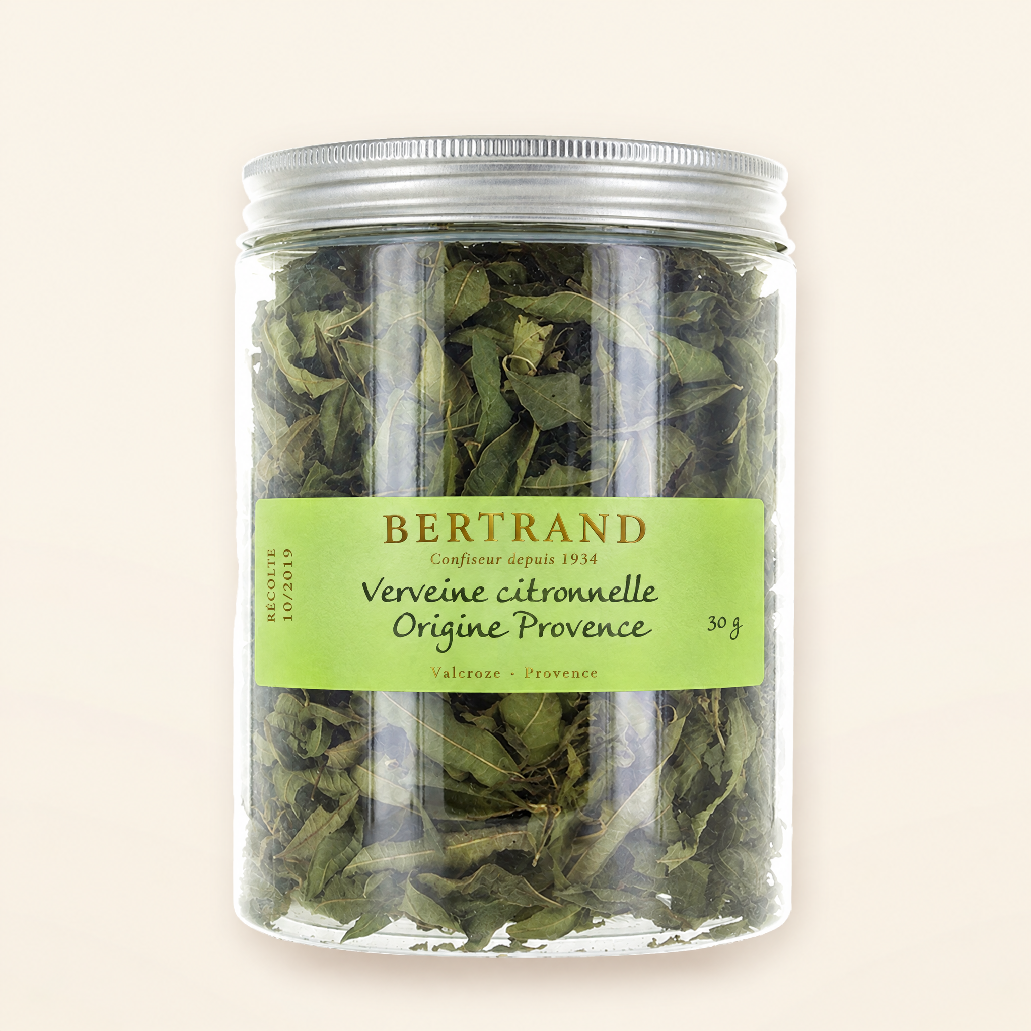 Pot de feuilles de verveine citronnelle pour infusion Bertrand