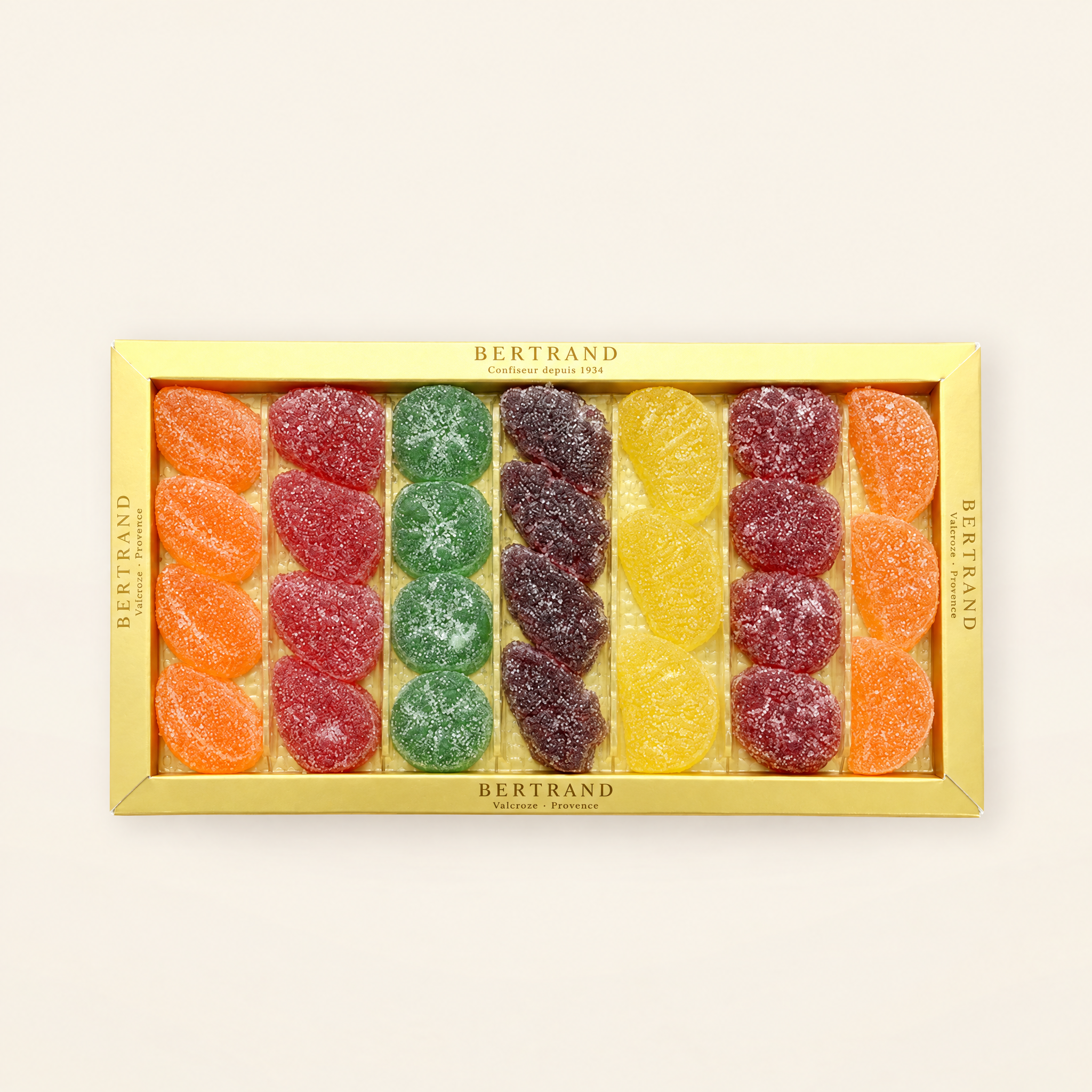 Coffret cadeau de gels de fruits assortis Bertrand