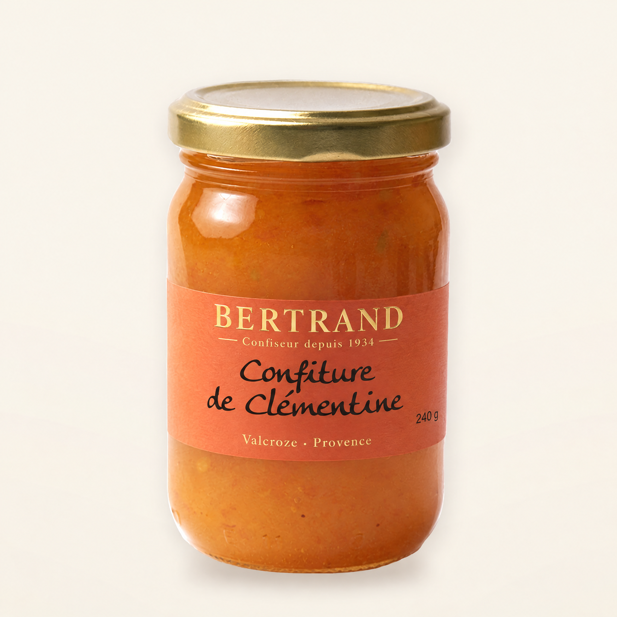 Pot de confiture de clémentine Bertrand