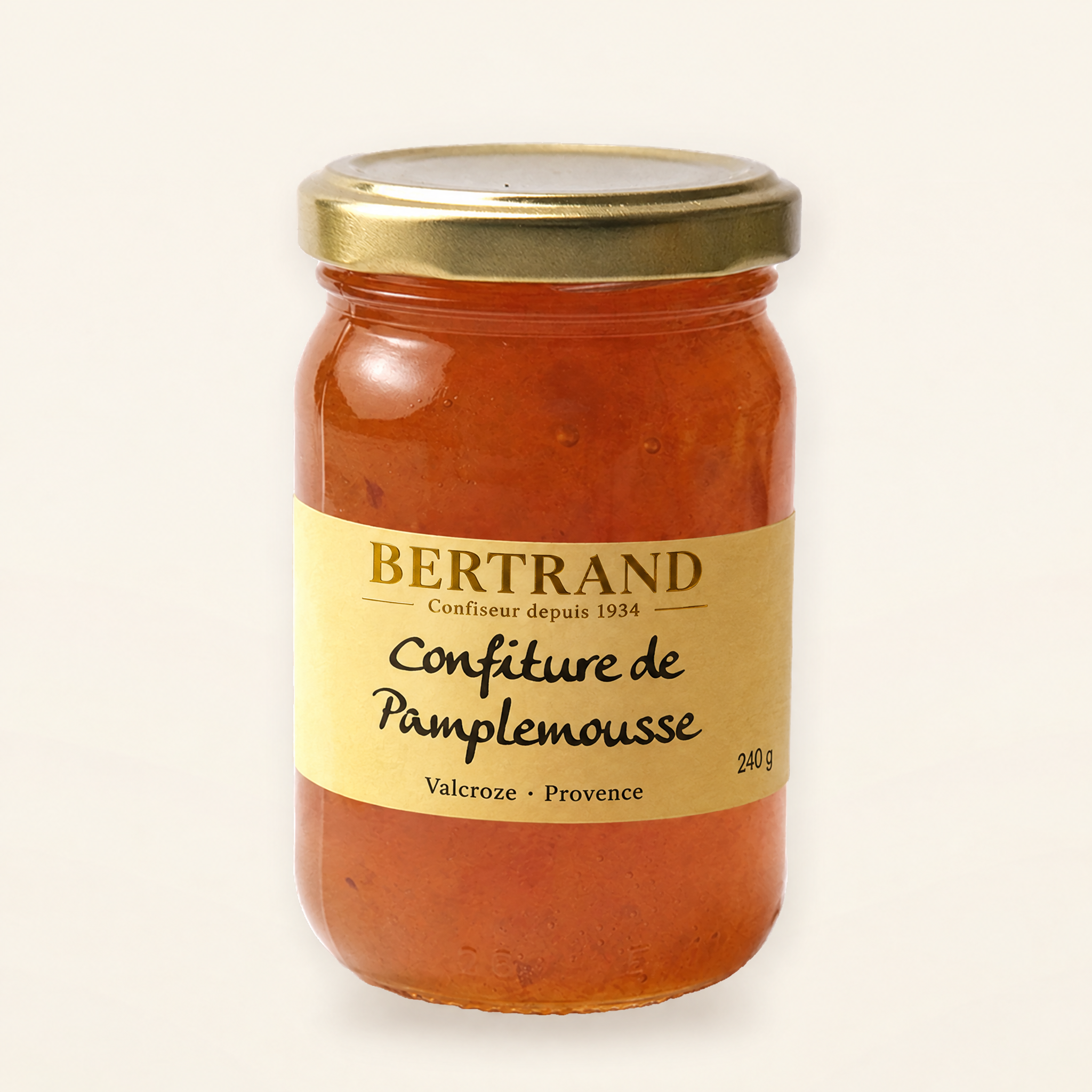 Pot de confiture de pamplemousse Bertrand