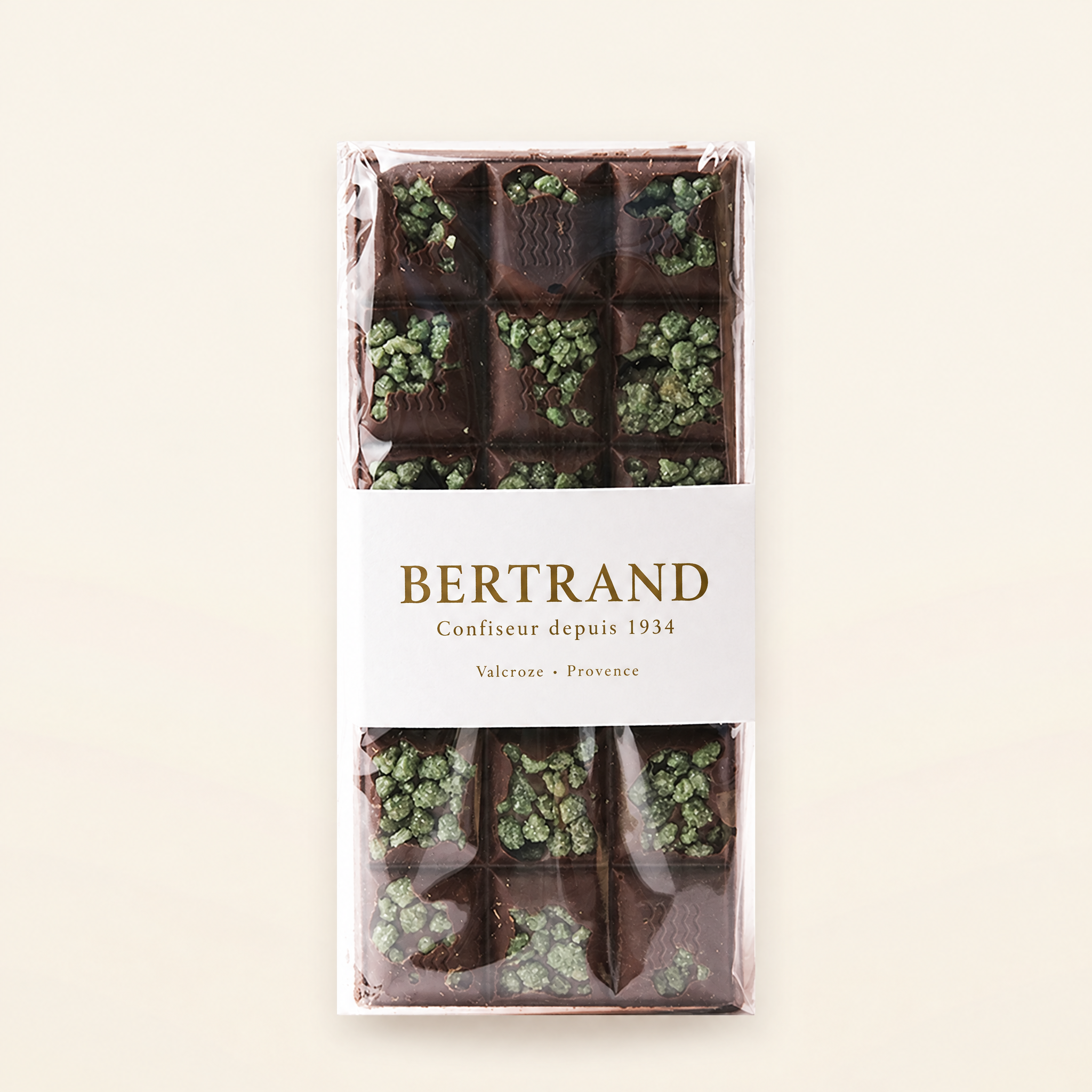 Tablette de chocolat noir à la verveine Bertrand